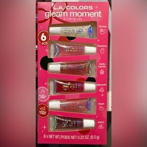 NEW L.A.Colors 6PCS Lip Gloss Set